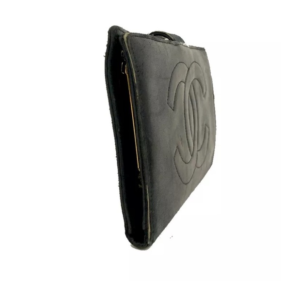 CHANEL CC Logo Leather Long Bifold Wallet/7AE0255. luxurious fashion handmade - Picture 4 of 9